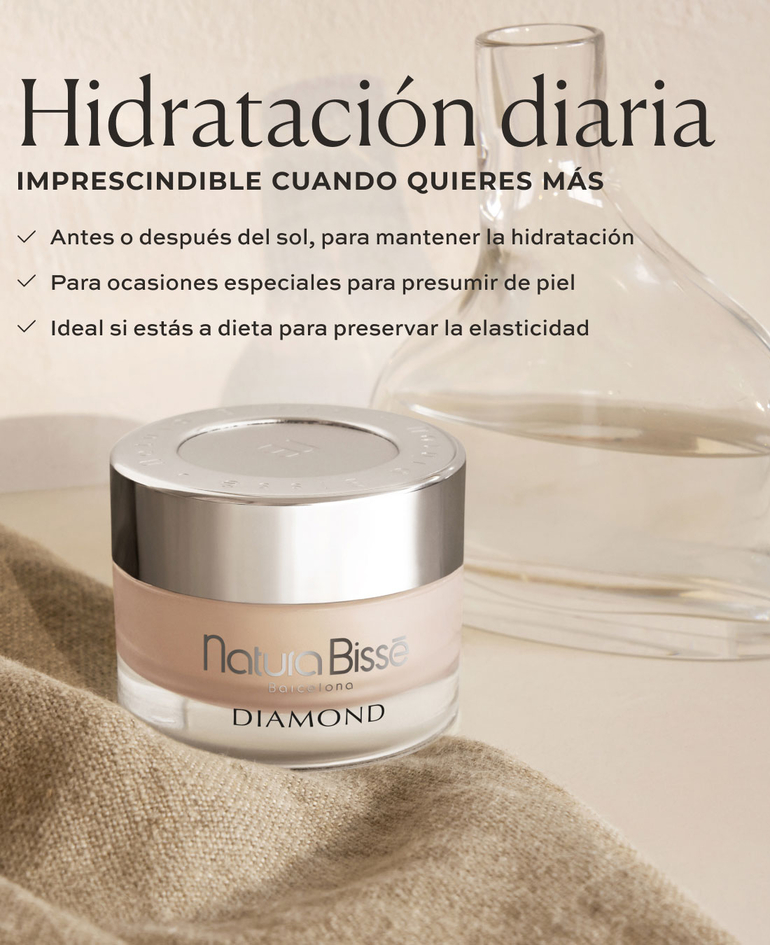 HIDRATACI&Oacute;N DIARIA, IMPRESCINDIBLE CUANDO QUIERES M&Aacute;S: ✓ Antes o despu&eacute;s del sol, para mantener la hidrataci&oacute;n. ✓ Para ocasiones especiales para presumir de piel. ✓ Ideal si est&aacute;s a dieta para preservar la elasticidad.