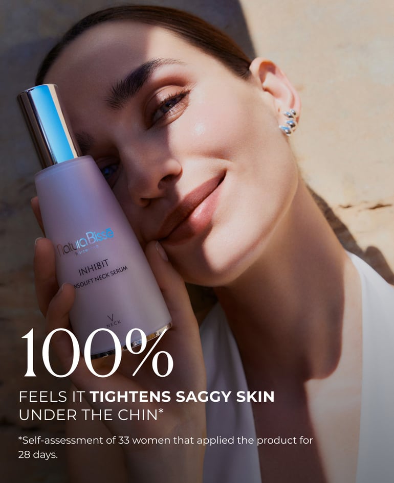 100% feel it tightens saggy skin under the chin  *Self-assessment of 33 women that applied the product for 28 days.