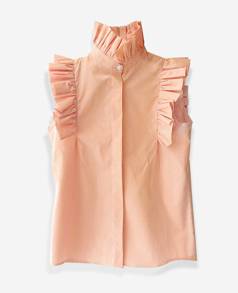 camisa vitamin chic naranja - talla m