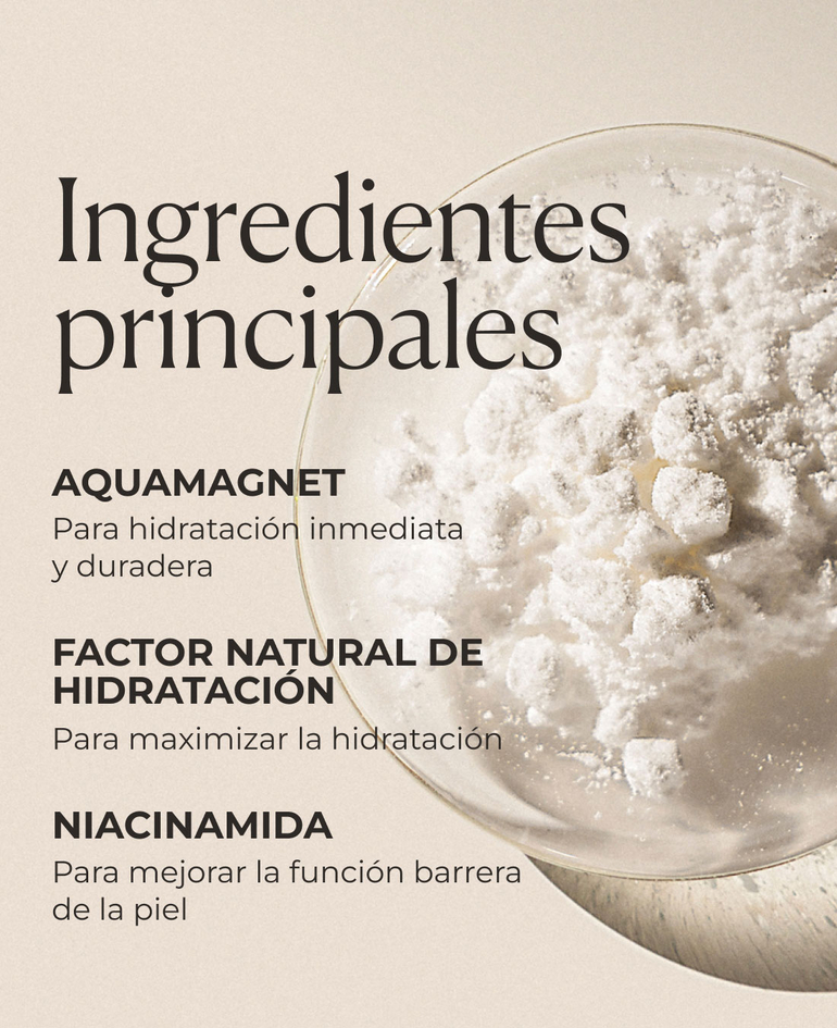 Beneficios clave: AquaMagnet, Natural Moisturizing Factor
