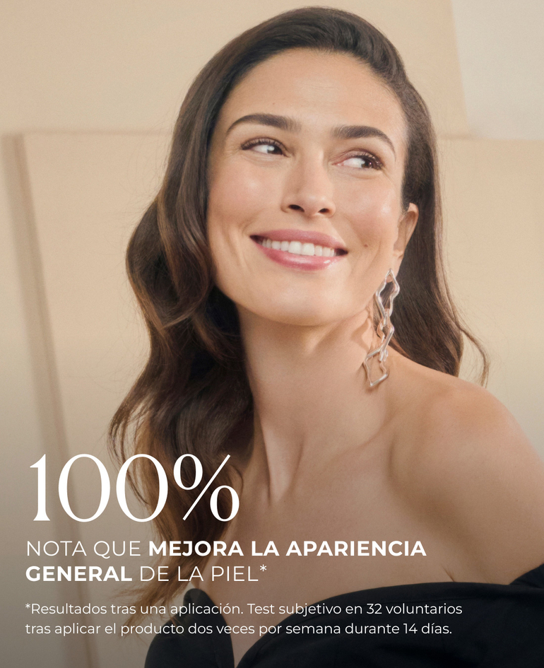 RESULTADOS TRAS UNA APLICACIÓN  100% nota que mejora la apariencia general de la piel  97% afirma que el maquillaje se ve mejor  91% siente su piel más luminosa