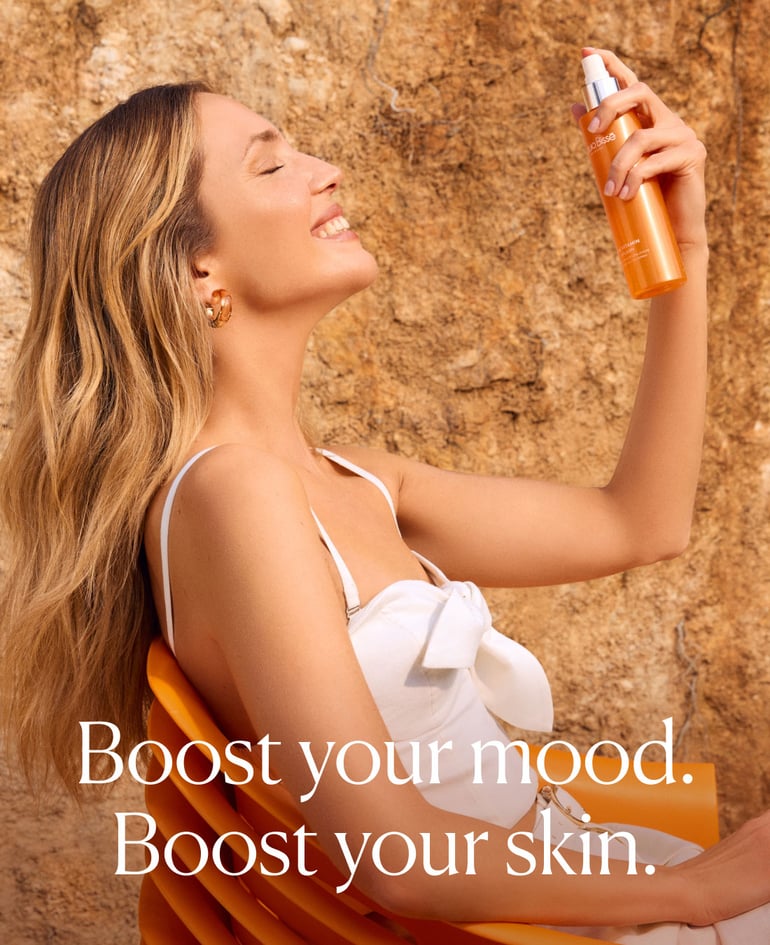 Boost your mood. Boost your skin.