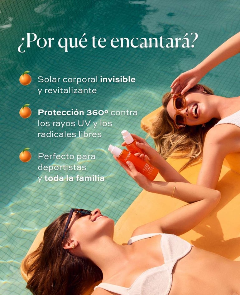 ¿Por qué te encantará?  ✓ Solar corporal invisible y revitalizante ✓ Protección 360º contra los rayos UV y los radicales libres ✓ Perfecto para deportistas y toda la familia