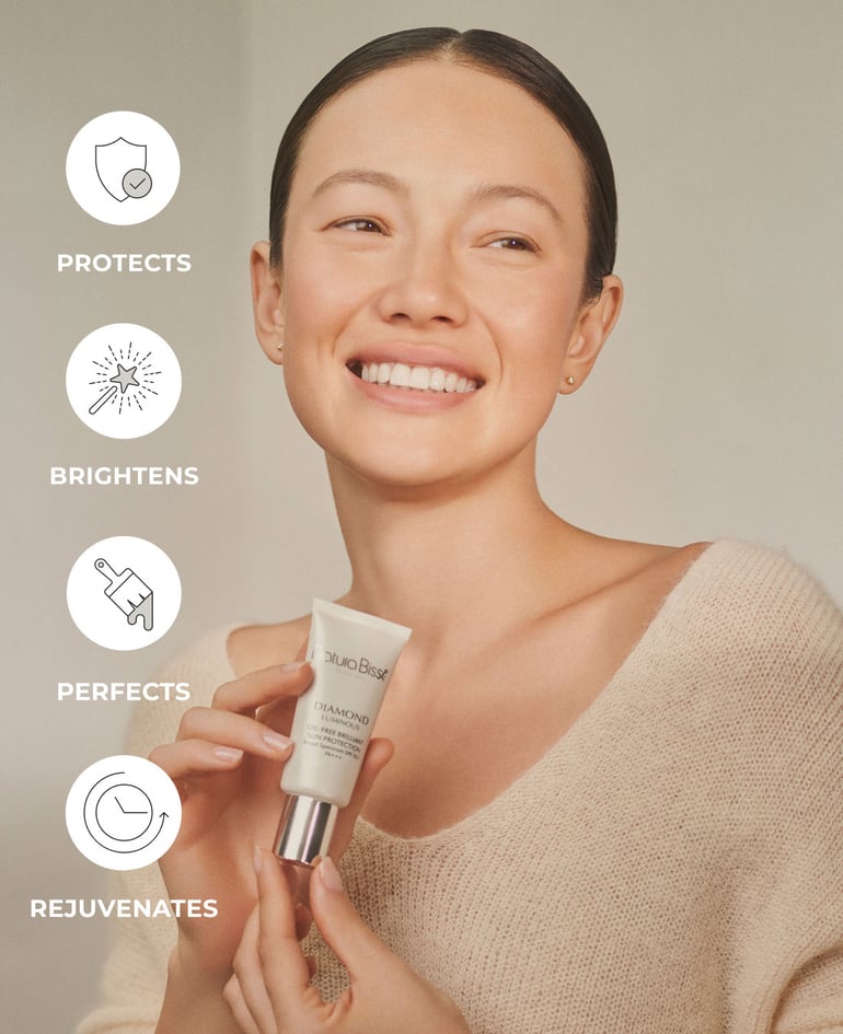 PROTECTS BRIGHTENS PERFECTS  REJUVENATES