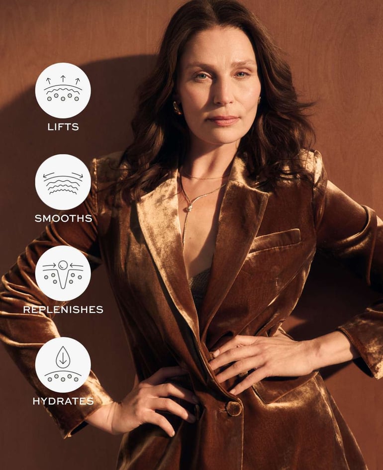 LIFTS SMOOTHS REPLENISHES HYDRATES