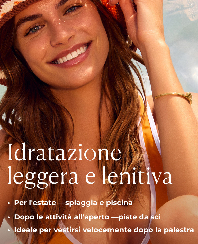 Perfetta d&rsquo;estate, dopo le attivit&agrave; all&rsquo;aria aperta o quando desideri un&rsquo;idratazione leggera: &middot; Spiaggia e piscina &middot; Piste da sci &middot; Dopo la palestra