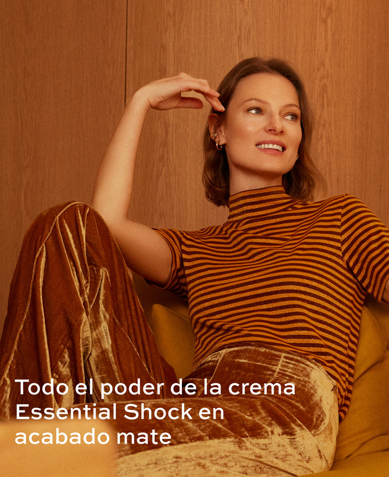 Todo el poder de la crema Essential Shock en acabado mate