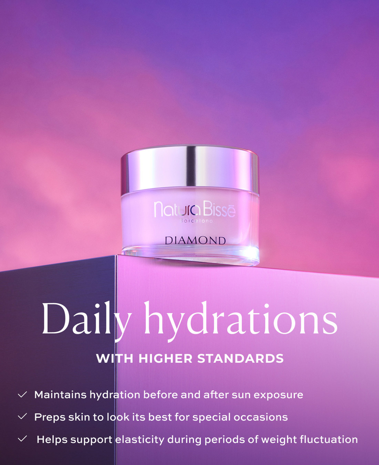 DAILY HYDRATION, WITH HIGHER STANDARDS ✓ Maintains hydration before and after sun exposure ✓ Preps skin to look its best for special occasions ✓ Helps support elasticity during periods of weight fluctuation