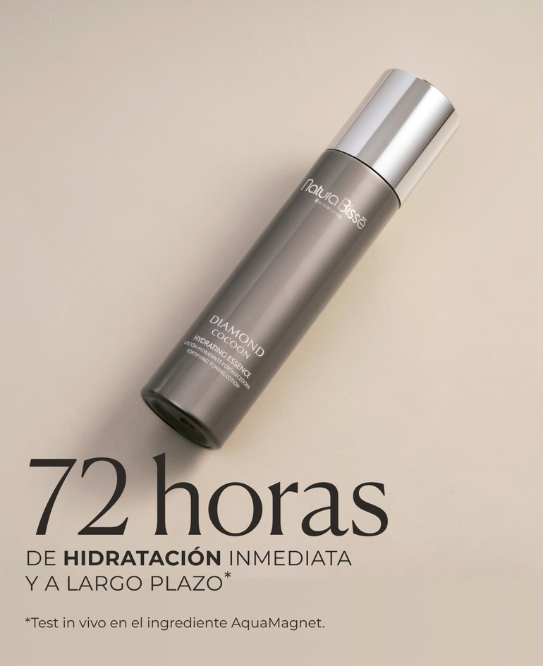 72 horas de hidratación inmediata y a largo plazo*  *Test in vivo en el ingrediente AquaMagnet.