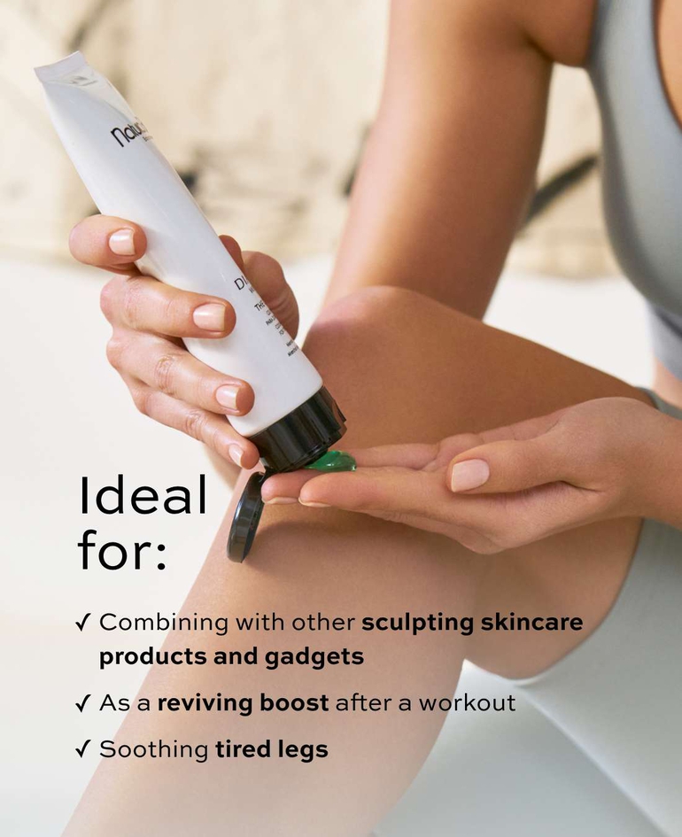 Ideal for:  ✓Combining with other sculpting  skincare products and gadgets ✓As a reviving boost after a workout ✓Soothing tired legs