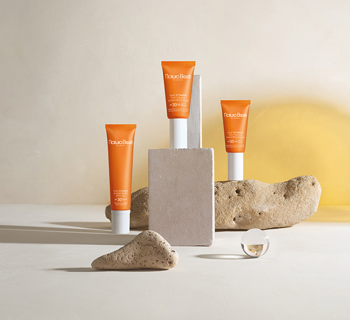 Sunscreens with vitamin C