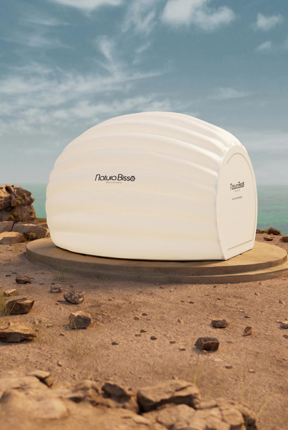 treatment with a clean oxygen air bubble